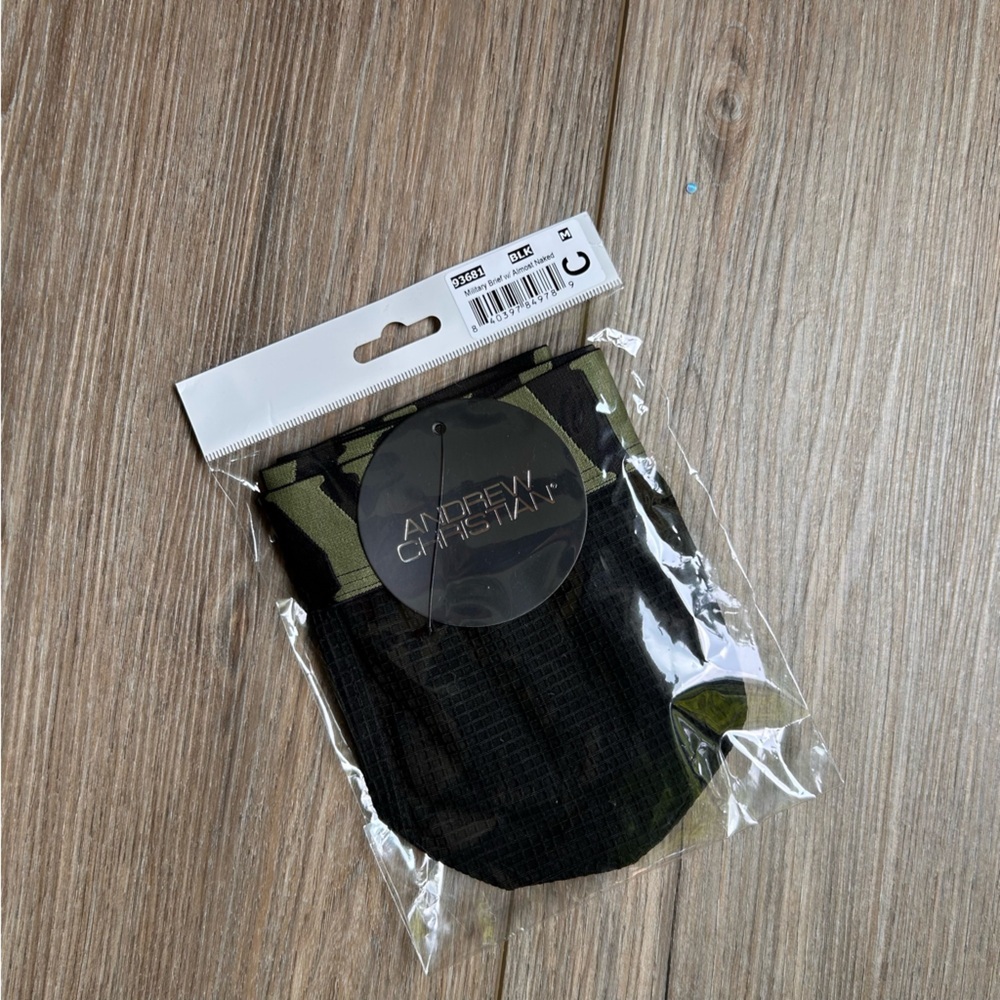 Andrew Christian | Military Brief in Black Army Green (Medium) - Picture 10 of 16